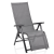 KETTLER CIRRUS SILVER-LINE RELAX - fotel z podnóżkiem (ANTRACYTOWY)